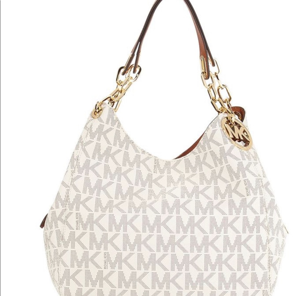 Michael Kors Fulton Vanilla Large Shoulder Tote